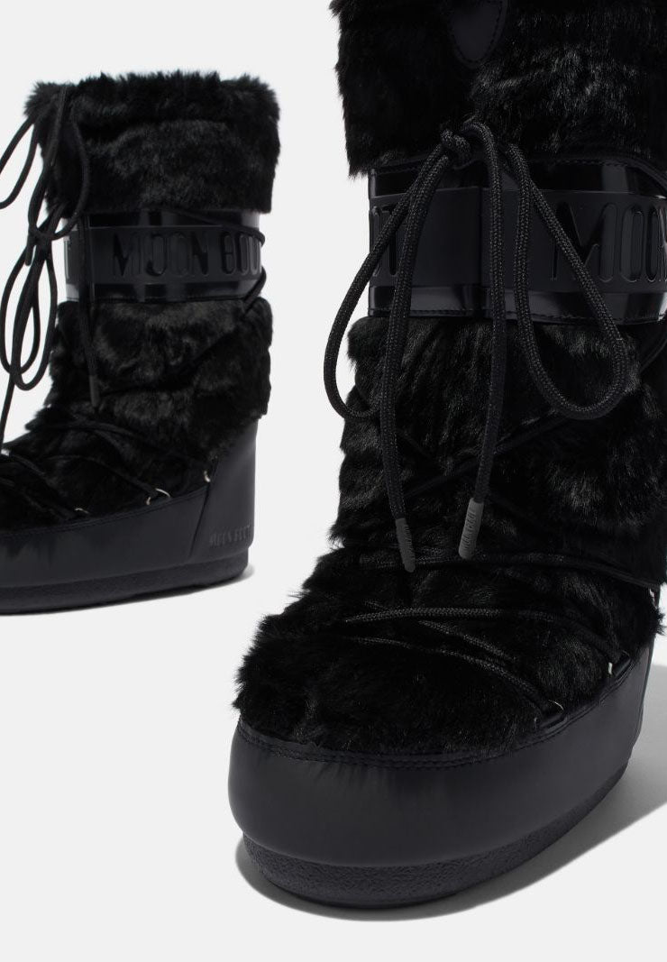 Moon Boot Faux Fur Nero Moon Boot