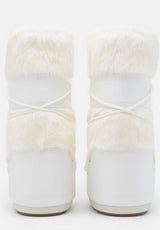 Moot Boot Icon Faux Fur Bianco Moon Boot