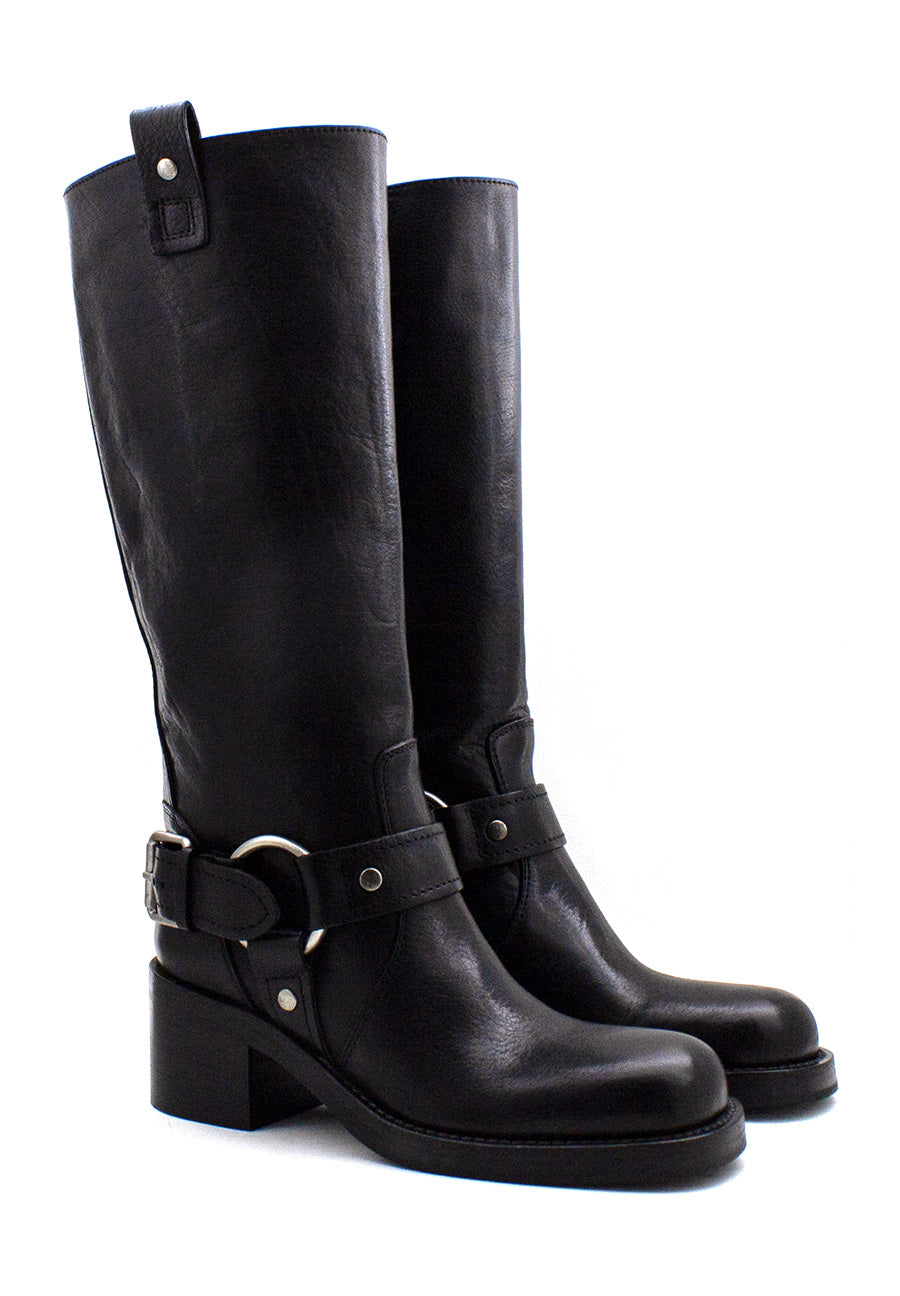 Stivale Scorpio nero con fibbia Ash