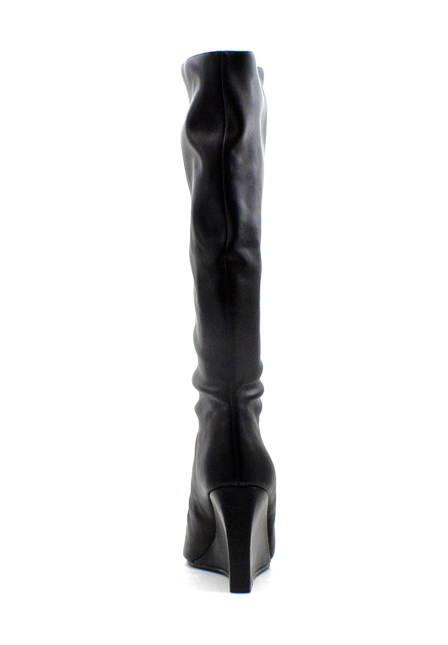 Stivale nero Showout con zeppa Steve Madden