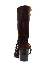 Stivale Texas camoscio testa di moro Gisel Moire