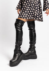 Cuissard London High nero con platform Aniye By