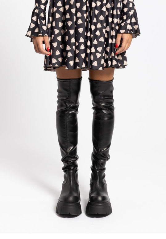 Cuissard London High nero con platform Aniye By