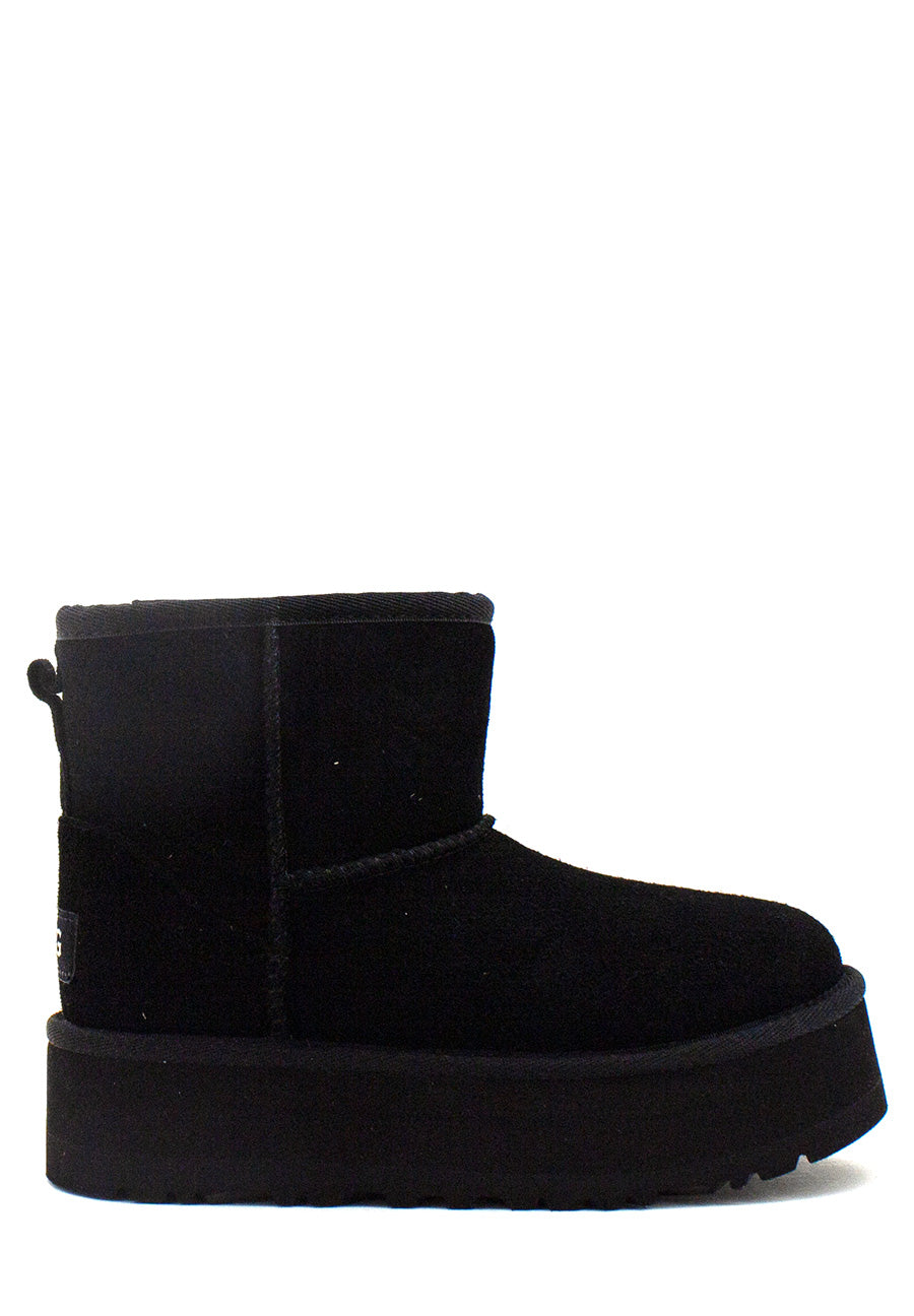 Kids' Classic Mini Nero con platform UGG