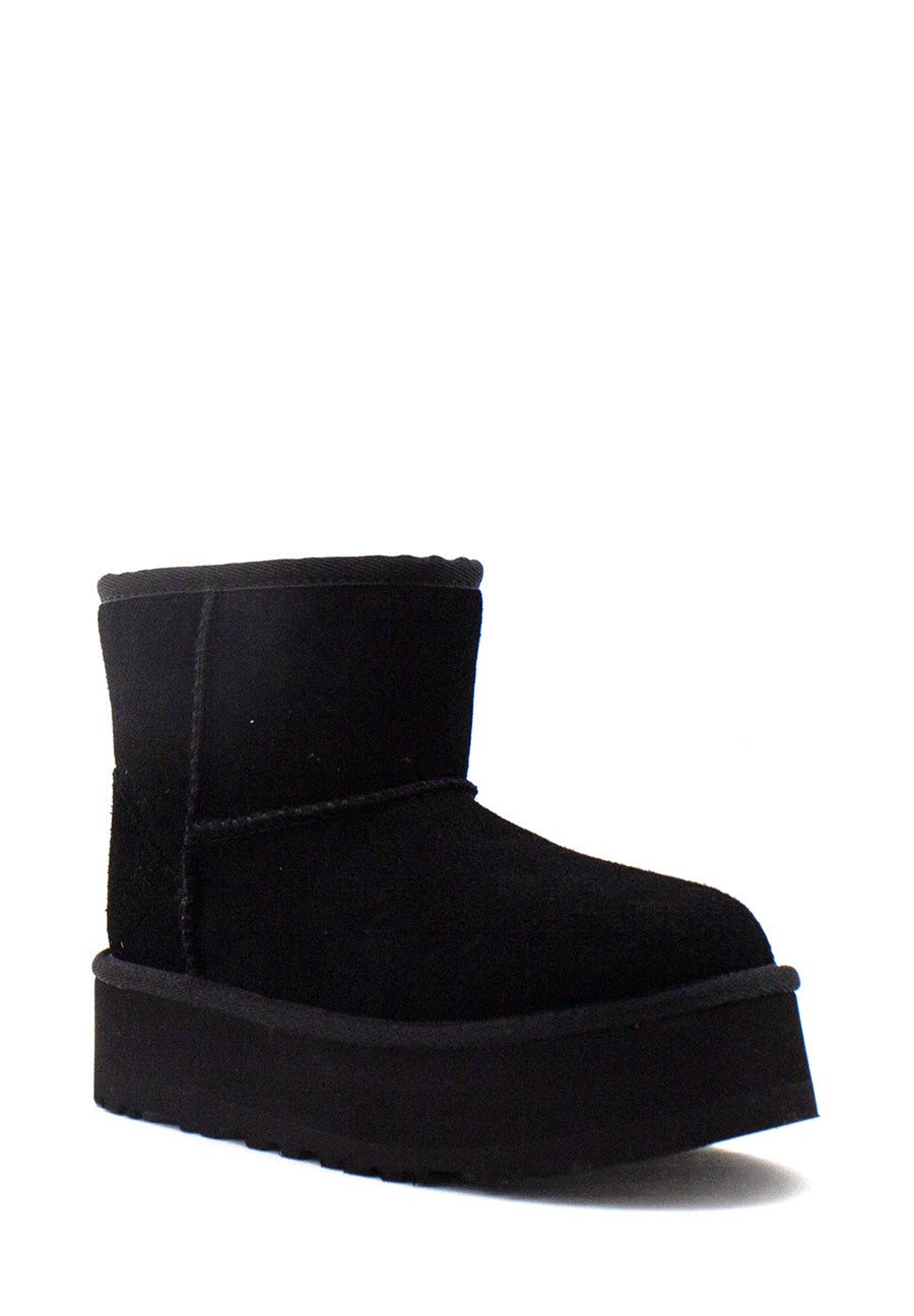 Kids' Classic Mini Nero con platform UGG