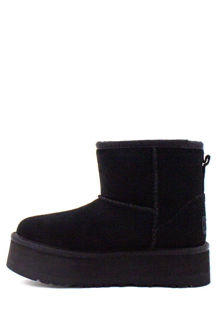 Kids' Classic Mini Nero con platform UGG