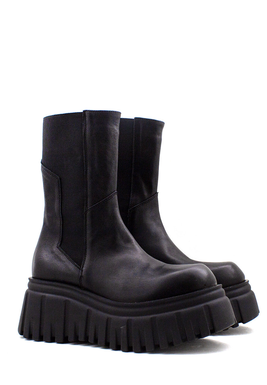 Beatles London Beat nero con platform Aniye By