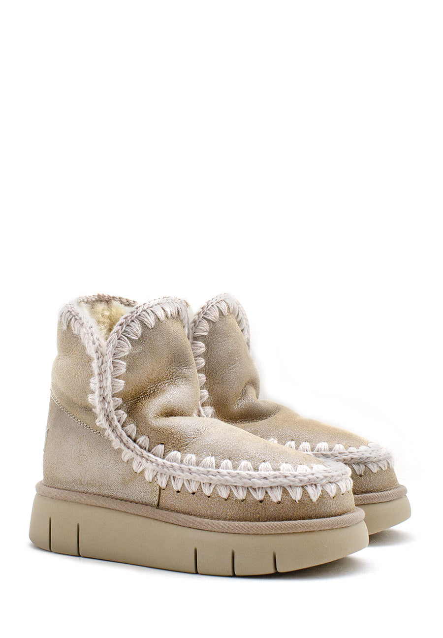 Tronchetto Eskimo bounce 18 crack beige Mou