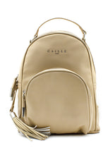 Carica l&#39;immagine nel visualizzatore di Gallery, Zaino beige con tasca davanti Gaelle Paris