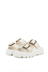 Ciabatta Eva in PVC bianco Mou