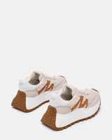 Sneakers Chunky Donna Steve Madden Supercampo F Bone in Camoscio e Shearling – Platform Tacco 6,5 cm