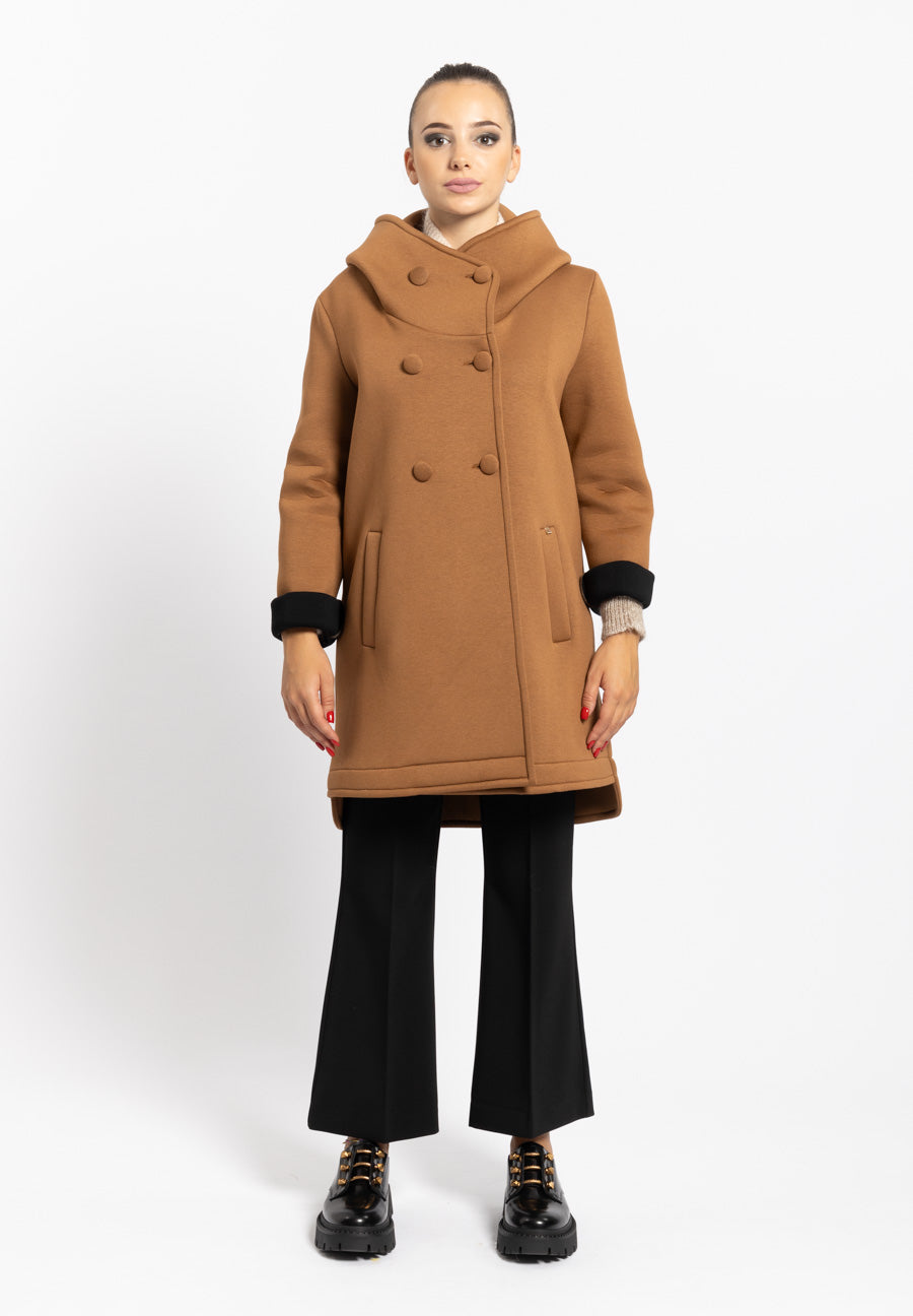 Cappotto corto Lyrath caramello KOCCA