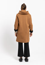 Cappotto corto Lyrath caramello KOCCA