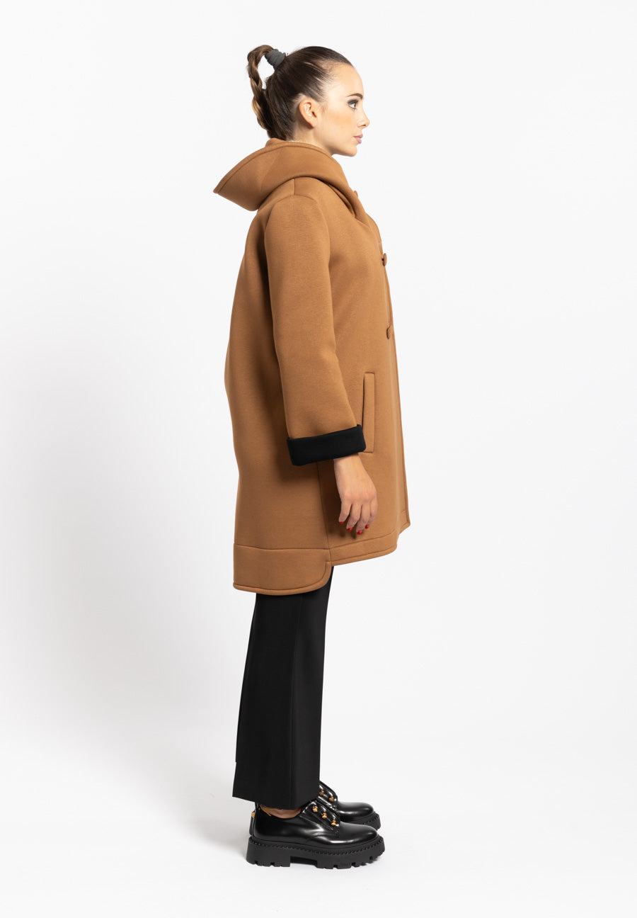 Cappotto corto Lyrath caramello KOCCA