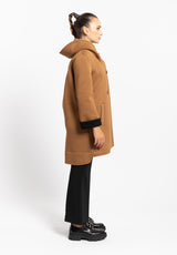 Cappotto corto Lyrath caramello KOCCA