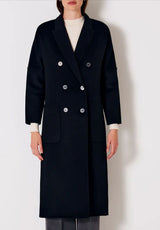 Cappotto nero doppiopetto Vicolo