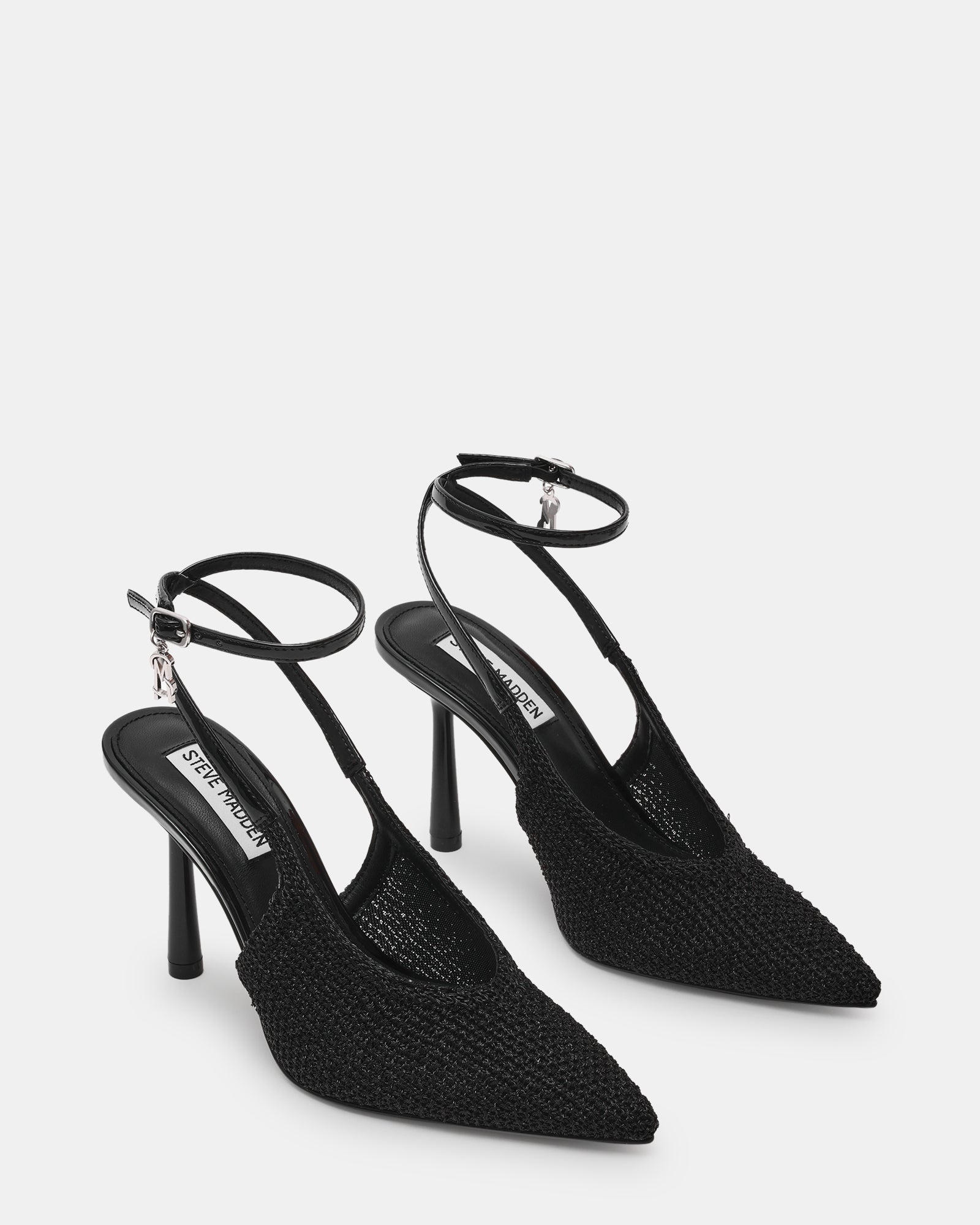 Steve Madden Ascension Décolleté Nero – Scarpa Elegante con Cinturino Strass