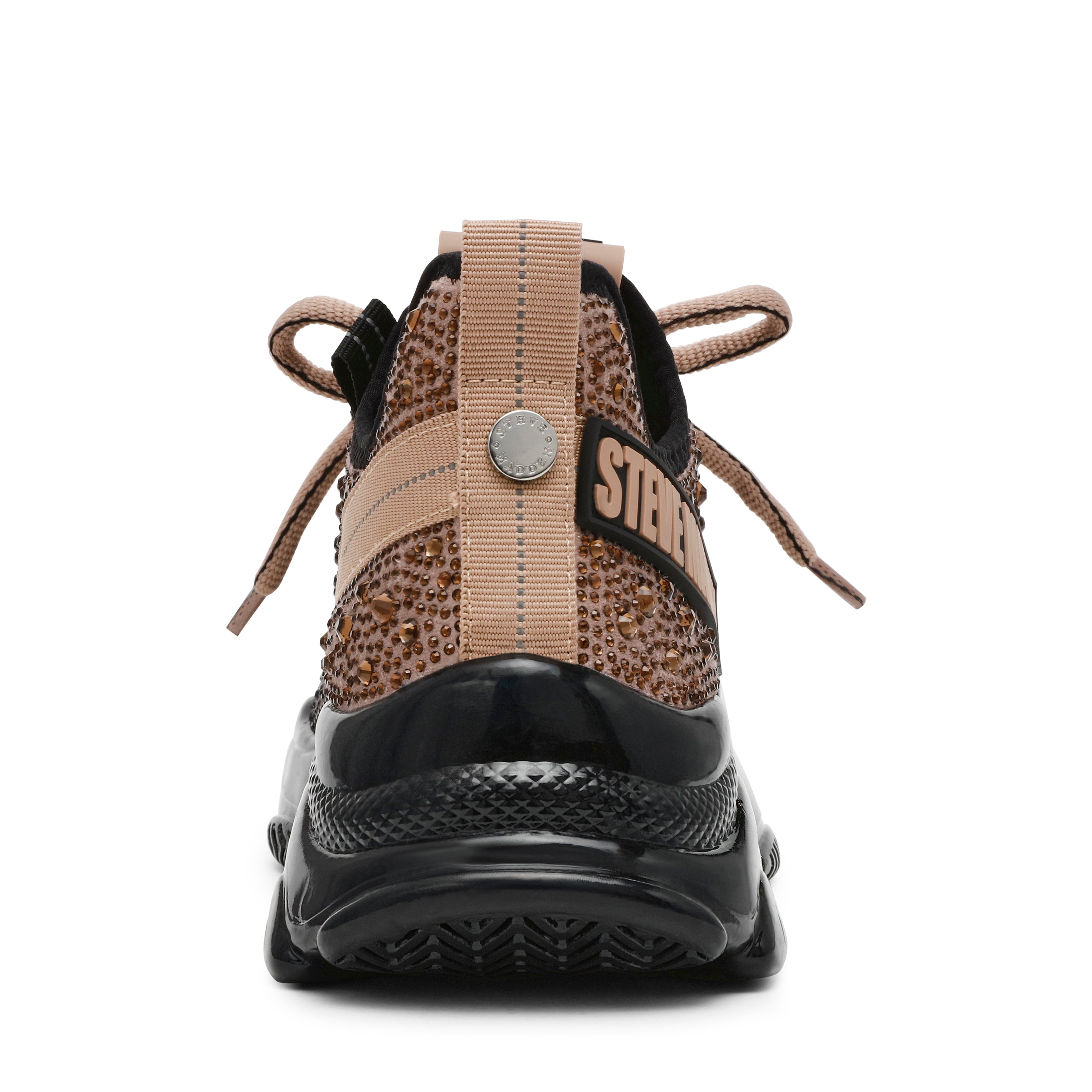 Sneaker MIstica marrone e nera con strass Steve Madden