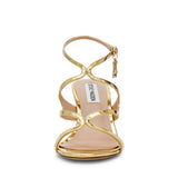 Sandalo alto Gracia oro specchiato Steve Madden