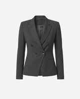 Blazer Doppiopetto Donna Silence Limited Office Libra – Giacca Sartoriale Strutturata in Cormorano