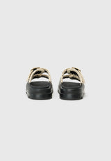 Ciabatta Eva in PVC nero Mou