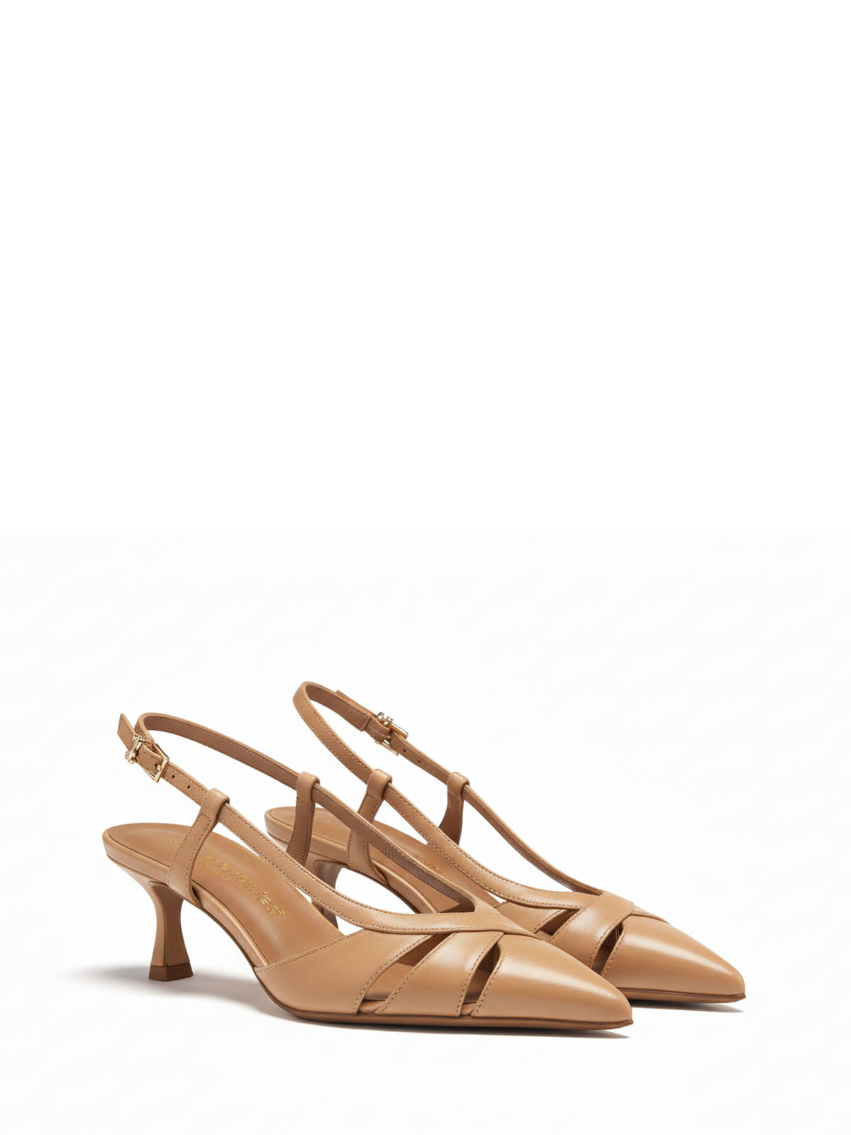 Slingback Sergio Levantesi Edda6 – Raffinatezza in Pelle Color Tan Chiaro
