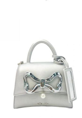 Mini borsa a mano argento Mia Bag