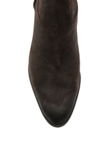 Tronchetti Texani Donna ASH Fame Visone in Camoscio testa di moro – Stivaletti con Tacco 4 cm e Zip