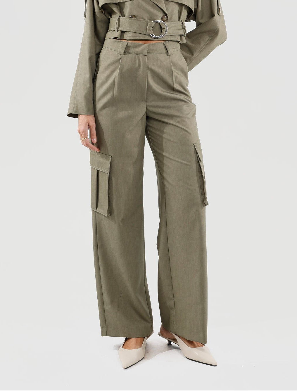 Pantaloni Cargo Haveone Straight Leg – Pantalone con Tasconi e Vita Alta SS26