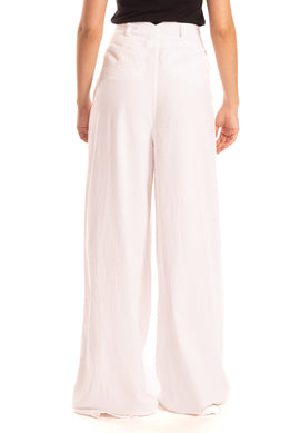 Jeans bianco a palazzo Gaelle paris