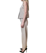 Completo Haveone Sabbia in Viscosa – Set Coordinato Gilet e Pantalone Baloon