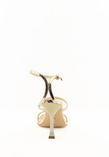 Sandalo alto Telen oro specchiato Sergio Levantesi