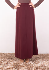 Gonna lunga in tessuro bordeaux Silence Lmited