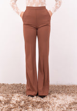 Pantaloni a Zampa cuoio Vita Media P3E9KAW – Imperial | Eleganza Retrò