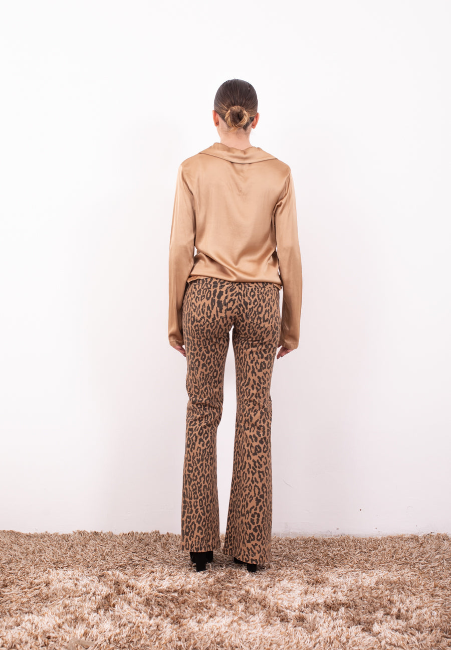 Pantalone jeans leopardato  Zahjr