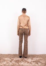 Pantalone jeans leopardato  Zahjr