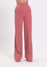 Pantalone rosa antico Eight Pants con risvolto Silence Limited