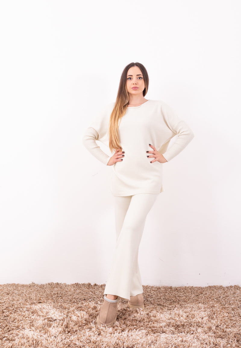 Completo Maglia Layla HaveOne | Coord Dolcevita e Pantalone Taglia Unica