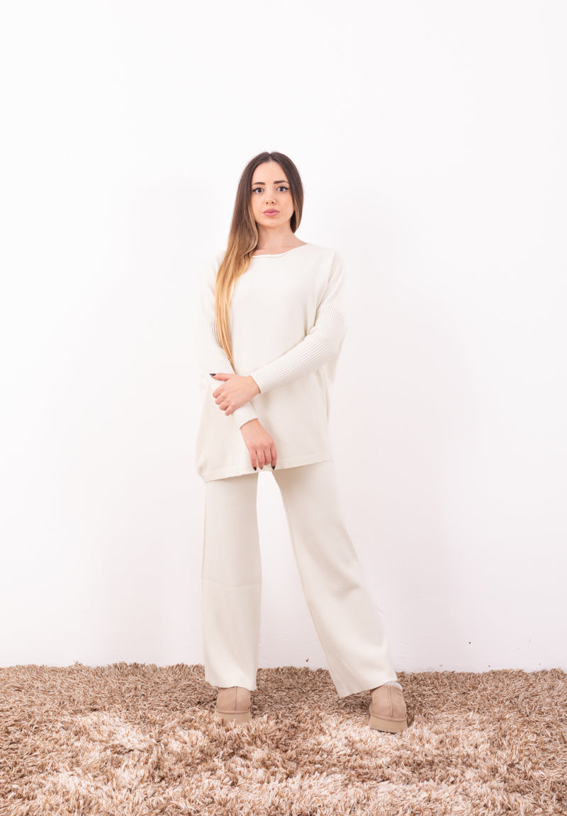 Completo Maglia Layla HaveOne | Coord Dolcevita e Pantalone Taglia Unica