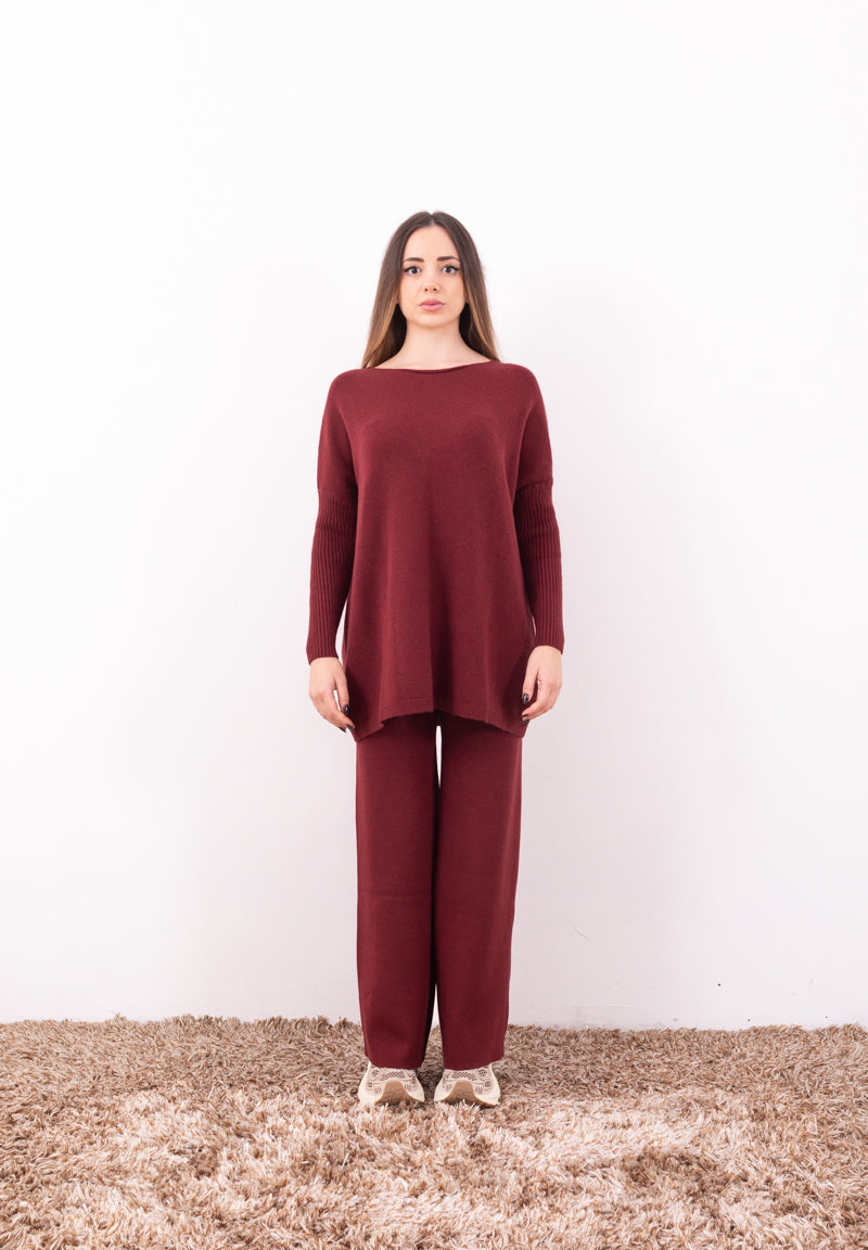 Completo Maglia Layla HaveOne | Coord Dolcevita e Pantalone Taglia Unica