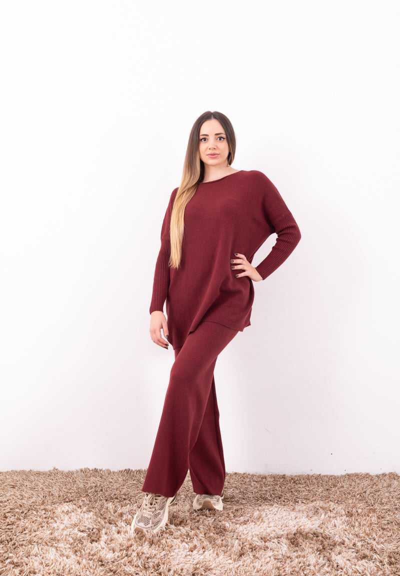 Completo Maglia Layla HaveOne | Coord Dolcevita e Pantalone Taglia Unica