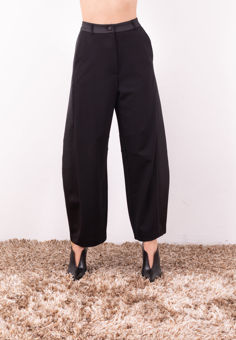 Pantaloni Ampi a Vita Alta Imperial | Gamba Larga Eleganti per Donna