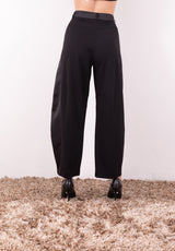 Pantaloni Ampi a Vita Alta Imperial | Gamba Larga Eleganti per Donna