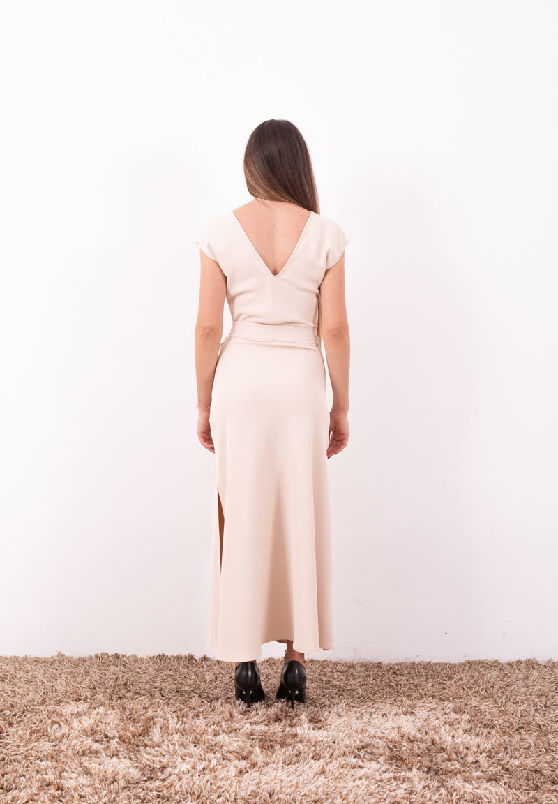 Imperial Abito Lungo AFSTKER – Scollo Asimmetrico & Stile Elegante