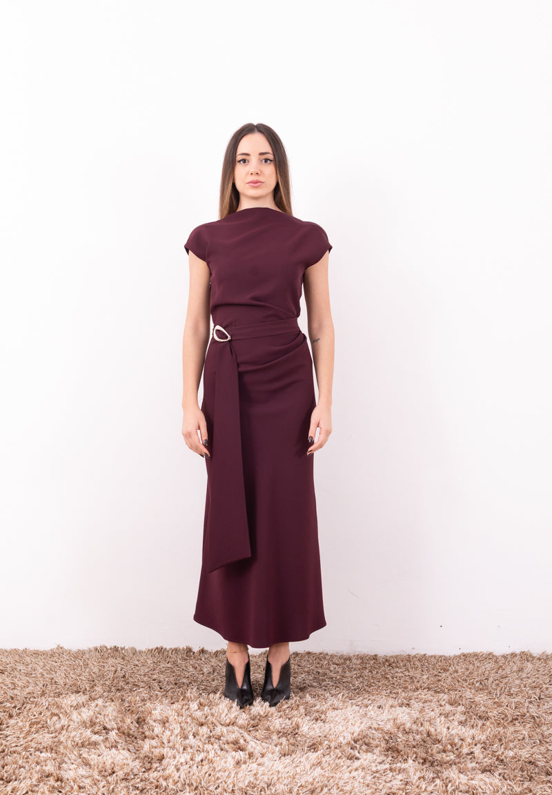 Imperial Abito Lungo AFSTKER – Scollo Asimmetrico & Stile Elegante