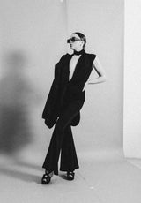 Top Imperial Incrociato – Scollo a V Profondo e Drappeggio Anterioriore