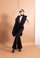 Top Imperial Incrociato – Scollo a V Profondo e Drappeggio Anterioriore