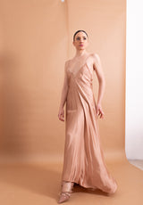 Abito Haveone Nude in Viscosa – Linea Sirena e Bretelline Sottili