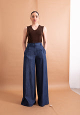 Pantaloni Palazzo Imperial – Vita Alta e Gamba Ampia per una Silhouette Slanciata