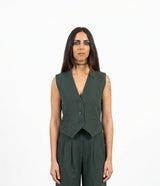 Gilet Donna Please Sartoriale Wide Leg – Gilet Elegante da Tailleur